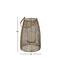 Gold Iron Modern Candle Holder Lantern, 16" x 9" x 9"